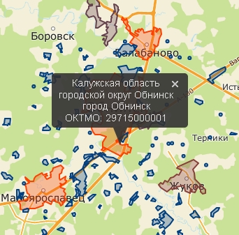 Рисунок 2 - Обратное геокодирование, поиск и отображение ближайших объектов на карте, теплокарта населения Рисунок 2 - Обратное геокодирование, поиск и отображение ближайших объектов на карте, теплокарта населения